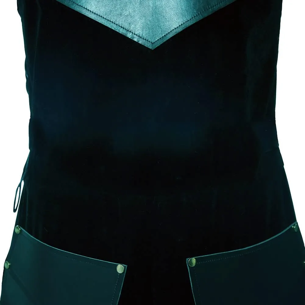 Pexlaxy Men's Medieval Sleeveless Waistcoats Costume Renaissance Victorian Waistcoats Vests