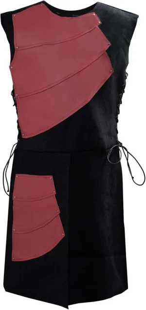 Pexlaxy Men's Medieval Sleeveless Waistcoats Costume Renaissance Victorian Waistcoats Vests