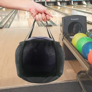 Portable Bowling Ball Tote Bag - Single Ball Carrier Storage Organizer Sport Accessories, Easy Carry On Travel
