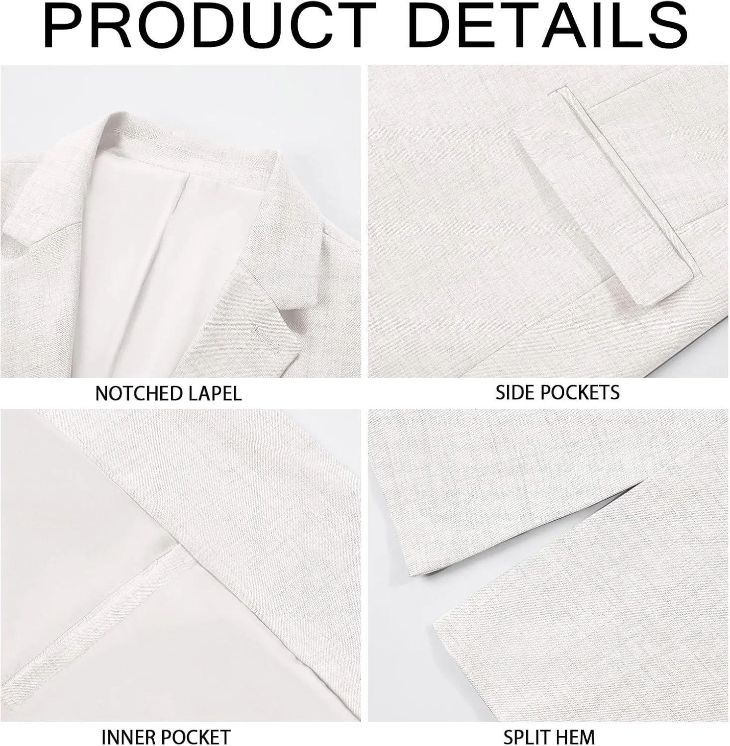 Runcati Mens 2 Piece Suit Slim Fit Two Button Solid Tuxedo Jacket Blazer Pants Wedding Business Prom Sets