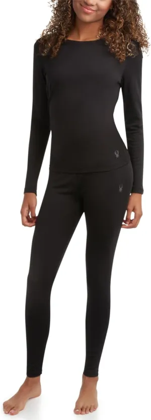 Spyder Women's Thermal Underwear Set - 2 Piece Brushed Back Fleece Lined Long Johns Base Layer Set for Women (Sizes: S-XL)
