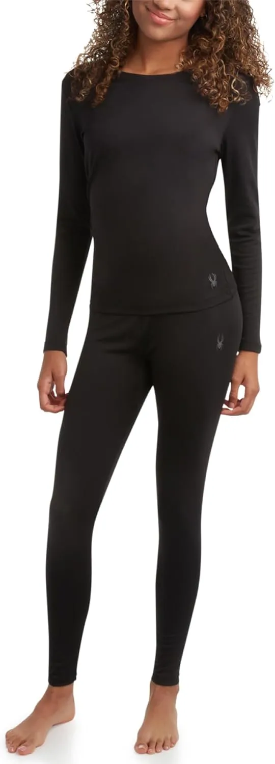 Spyder Women's Thermal Underwear Set - 2 Piece Brushed Back Fleece Lined Long Johns Base Layer Set for Women (Sizes: S-XL)