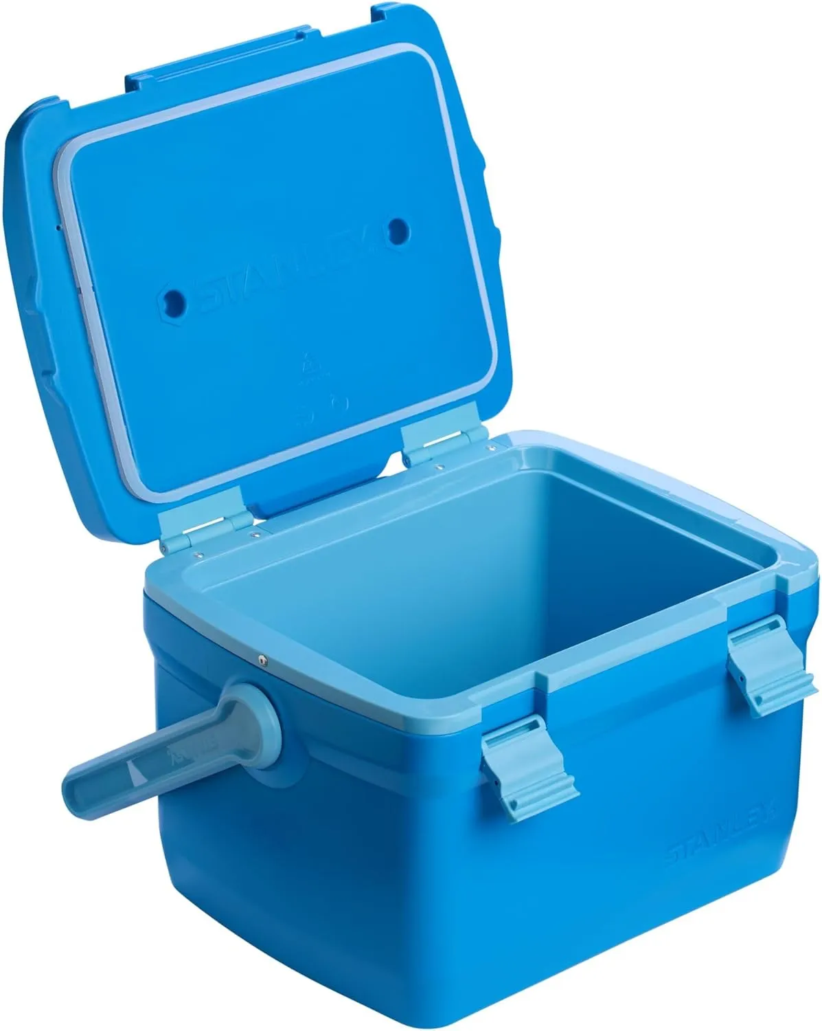 Stanley Adventure Outdoor Cooler 7 qt | Heavy Duty Outdoor Camping Cooler with Easy Carry Top Handle | 27 Hour Cooling Ice Chest for 10 Cans | BPA-Free | Azure