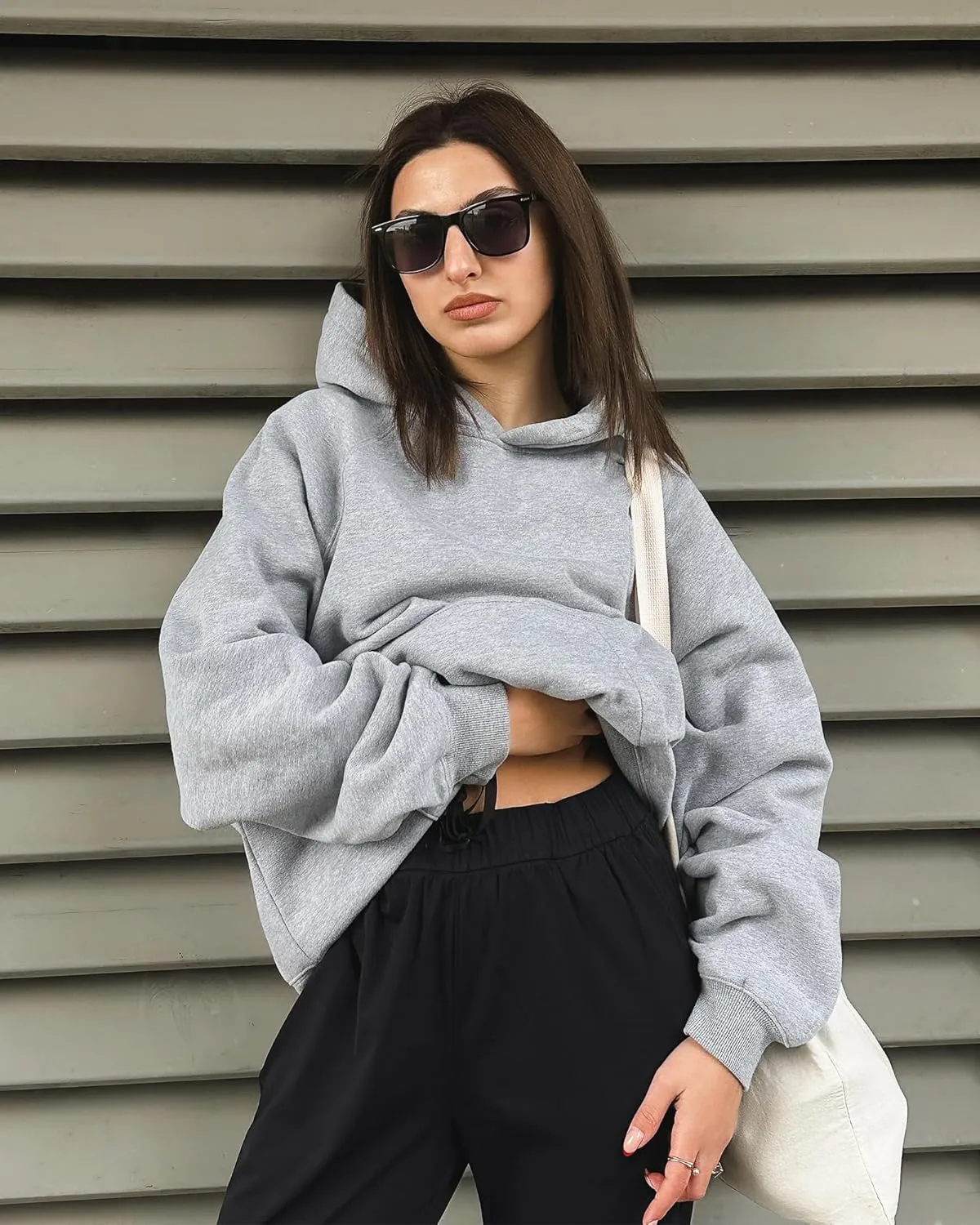Stelle Fleece Hoodies for Women Long Sleeve Sweatshirts Comfy Pullover Outfits Casual Tops with Pockets