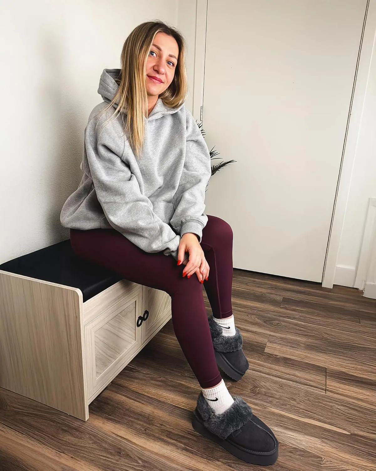 Stelle Fleece Hoodies for Women Long Sleeve Sweatshirts Comfy Pullover Outfits Casual Tops with Pockets