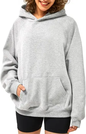 Stelle Fleece Hoodies for Women Long Sleeve Sweatshirts Comfy Pullover Outfits Casual Tops with Pockets