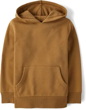 The Children's Place Boys' Long Sleeve Fleece Hooded Pullover Sweatshirt