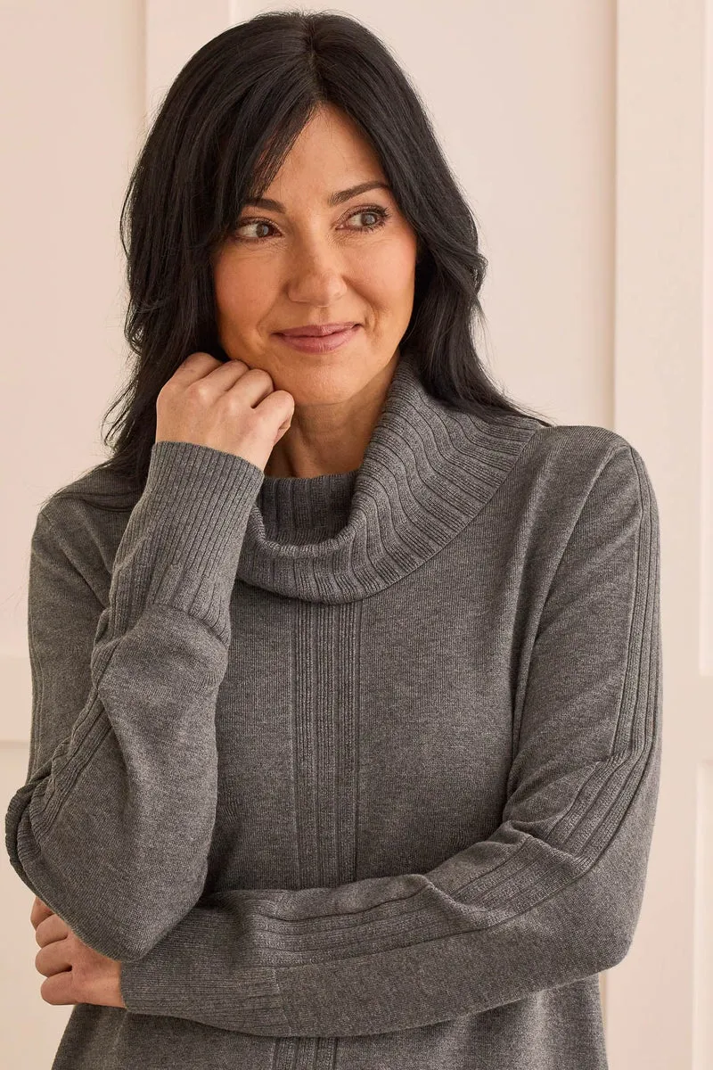 TR1472o L/S Cowl Neck Sweater