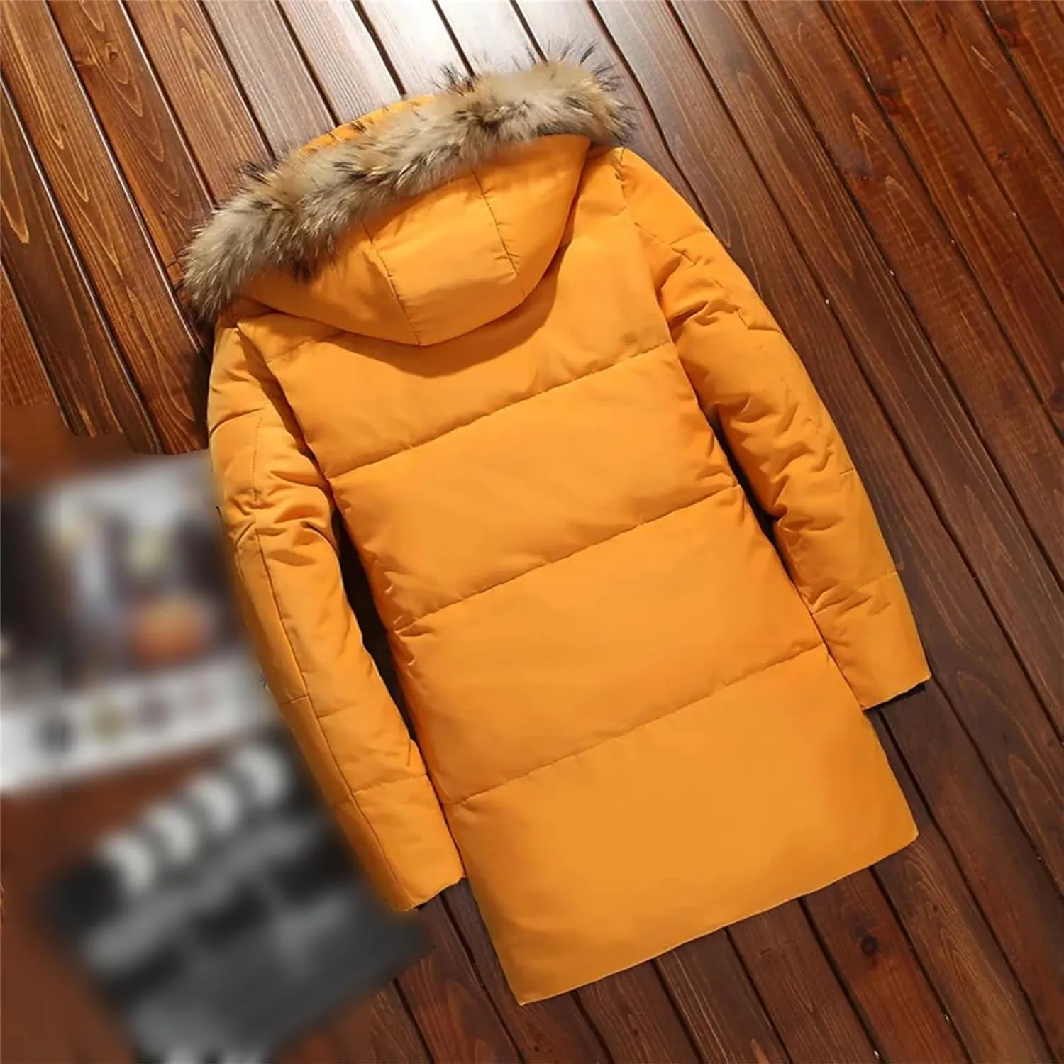 Winter Men's Hooded Parkas Fur Collar Down Jackets Thick Casual Warm Windproof Coats