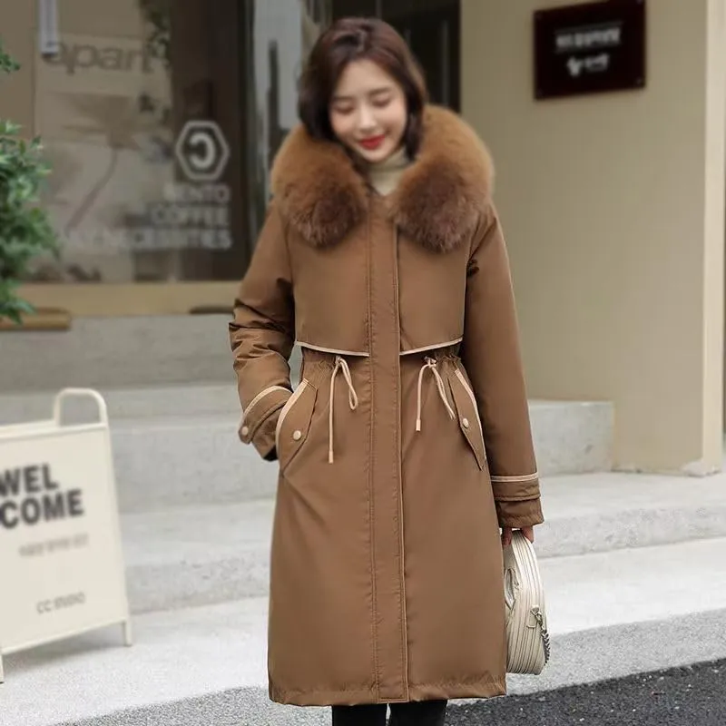 Winter Parkas Women Hooded Jackets Warm Cotton Padded Coat Outerwear Female Windbreaker
