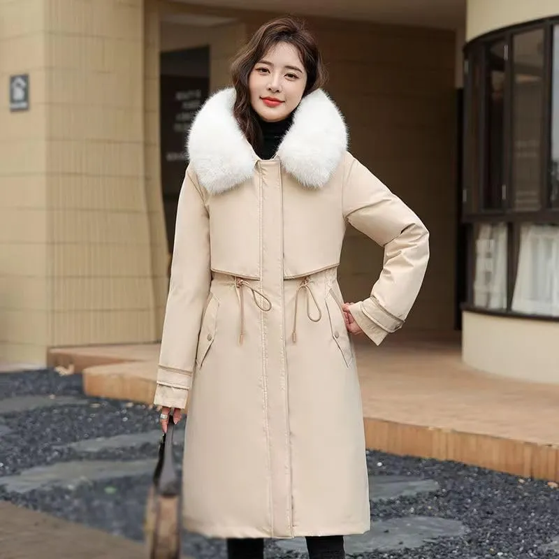 Winter Parkas Women Hooded Jackets Warm Cotton Padded Coat Outerwear Female Windbreaker