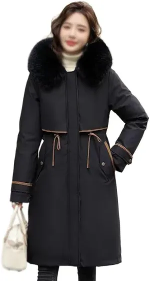 Winter Parkas Women Hooded Jackets Warm Cotton Padded Coat Outerwear Female Windbreaker