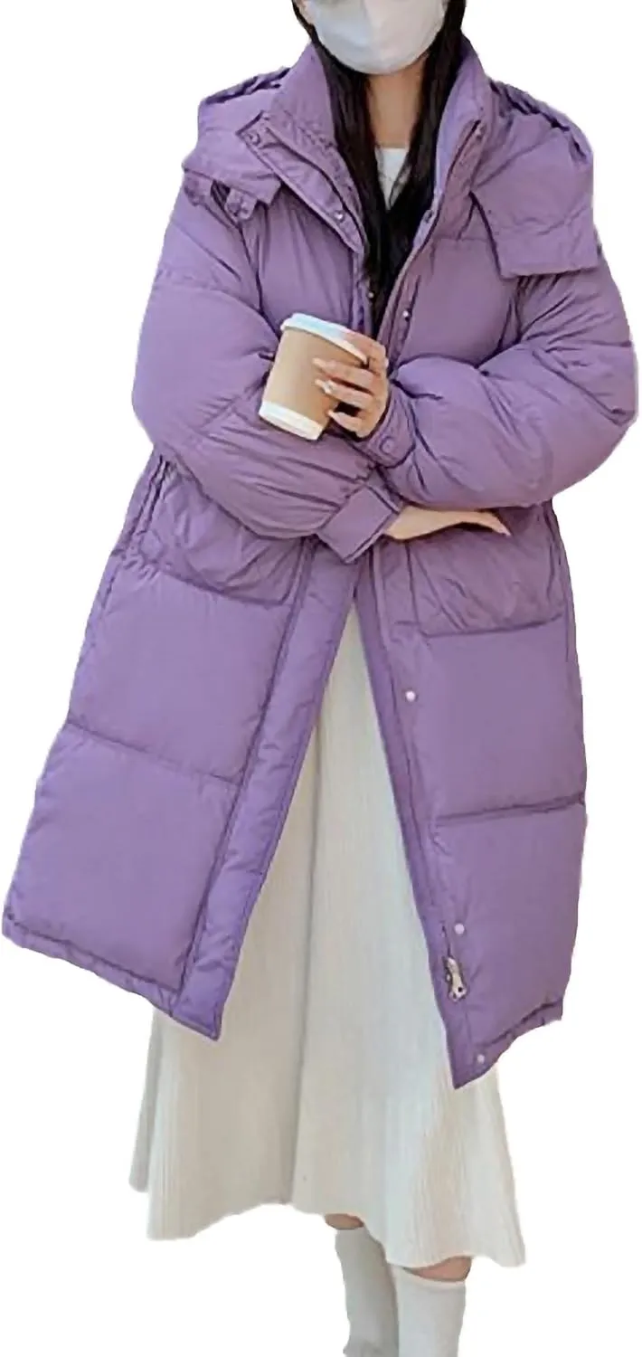 Women Hooded Casual Loose Overcoat Female Thick Down Cotton Padded Puffer Coat Women's Autumn Winter Long Parkas