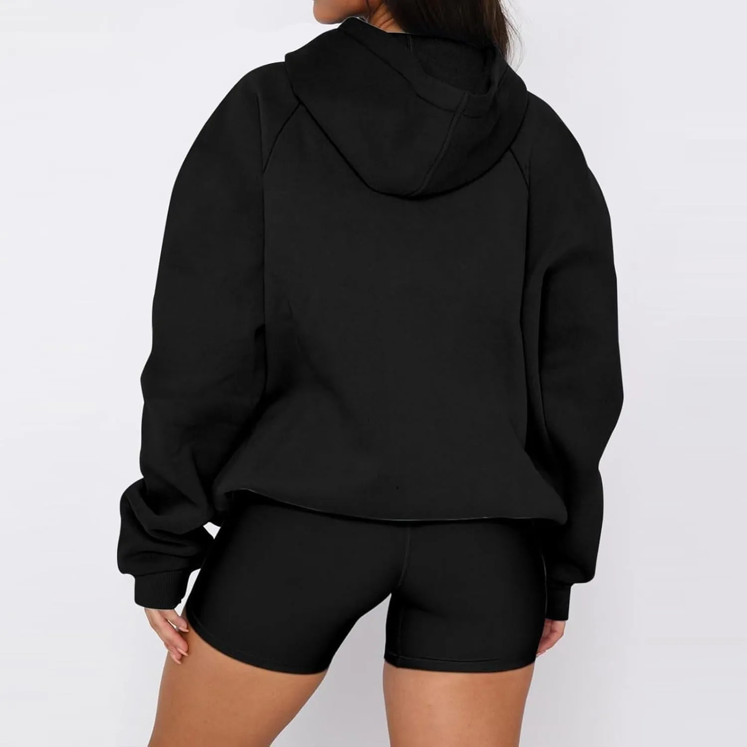 Womens Fleece Hooded Pullover Tops Sweaters Oversized Hoodies Sweatshirts Casual Comfy Fall Fashion Outfits Clothes