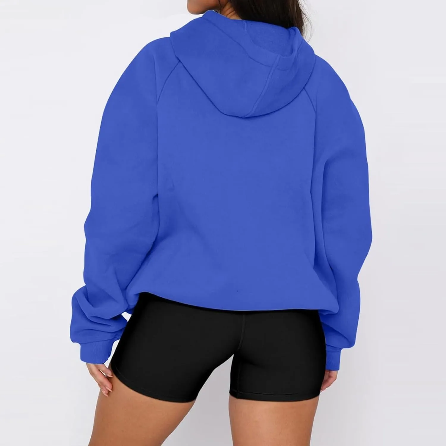 Womens Fleece Hooded Pullover Tops Sweaters Oversized Hoodies Sweatshirts Casual Comfy Fall Fashion Outfits Clothes