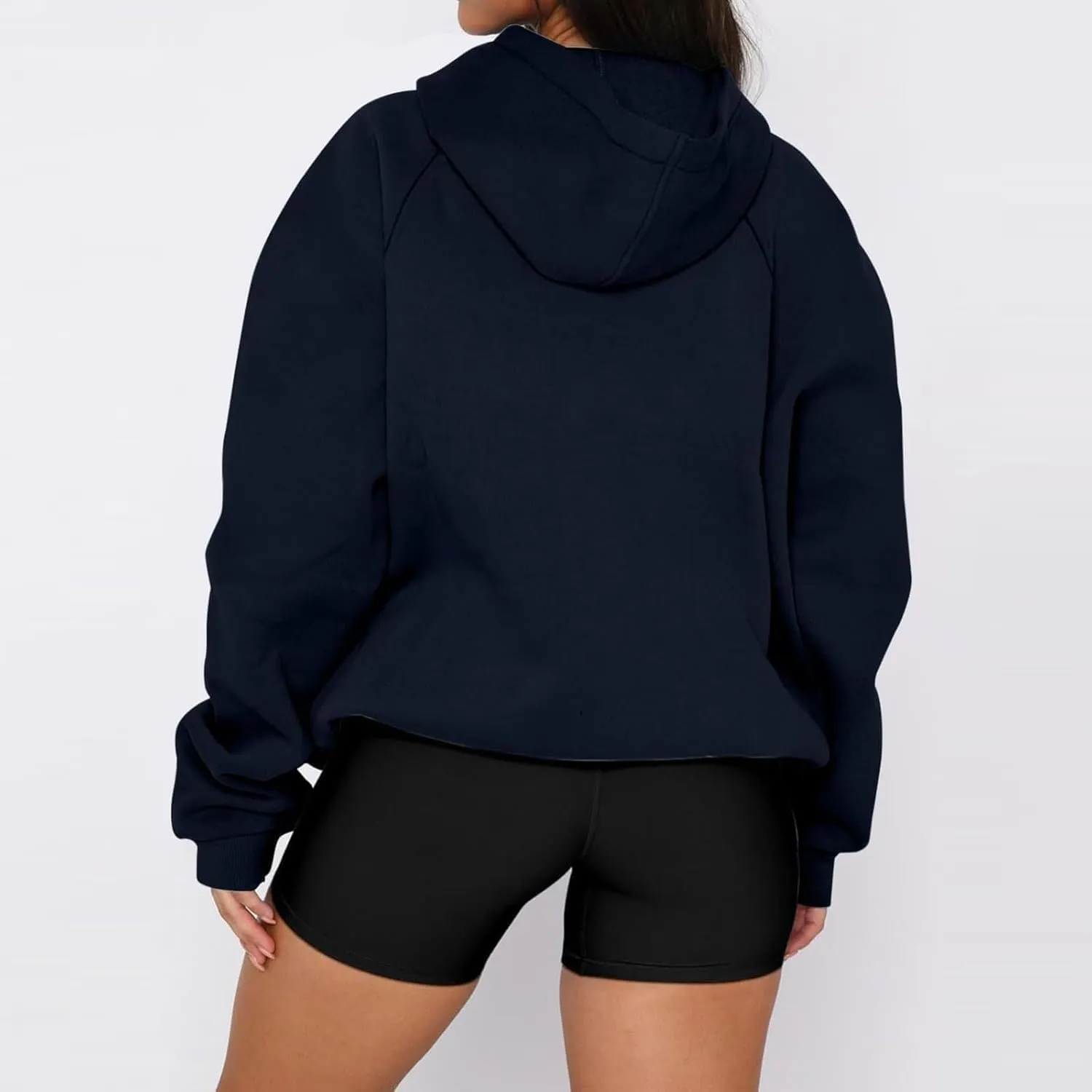 Womens Fleece Hooded Pullover Tops Sweaters Oversized Hoodies Sweatshirts Casual Comfy Fall Fashion Outfits Clothes