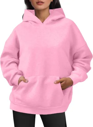 Womens Oversized Hoodies Fleece Hooded Sweatshirts Comfy Long Sleeve Pullover Fall Winter Outfits