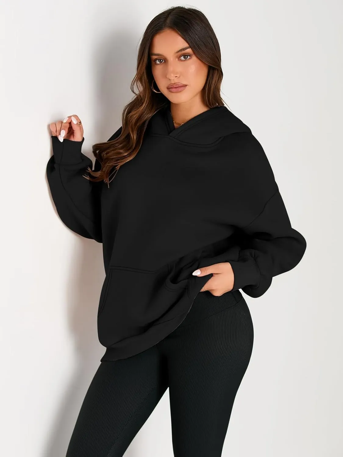 Womens Oversized Hoodies Fleece Sweatshirts, Fall Hoodies for Women Comfy Casual Pullover, Women's Hoodies