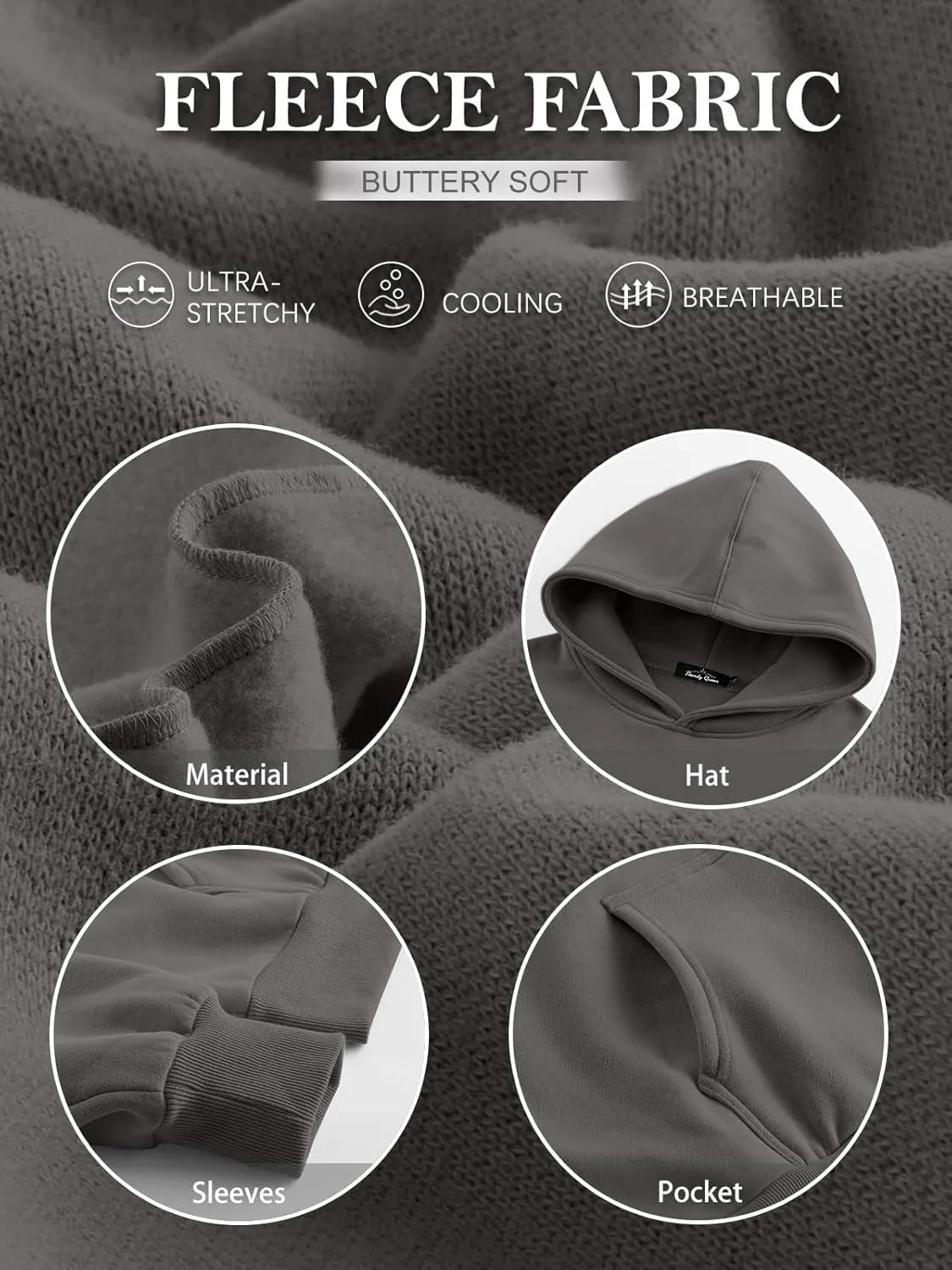 Womens Oversized Hoodies Fleece Sweatshirts, Fall Hoodies for Women Comfy Casual Pullover, Women's Hoodies