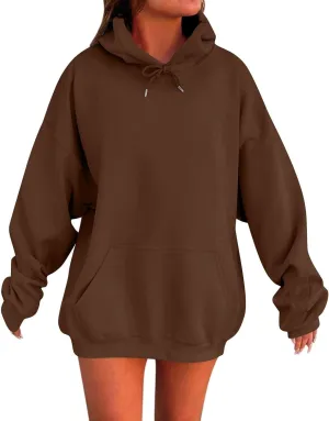 Womens Oversized Hoodies Sweatshirts Fleece Pullover Tops Sweaters Casual Comfy Fall Fashion Outfits Clothes 2024