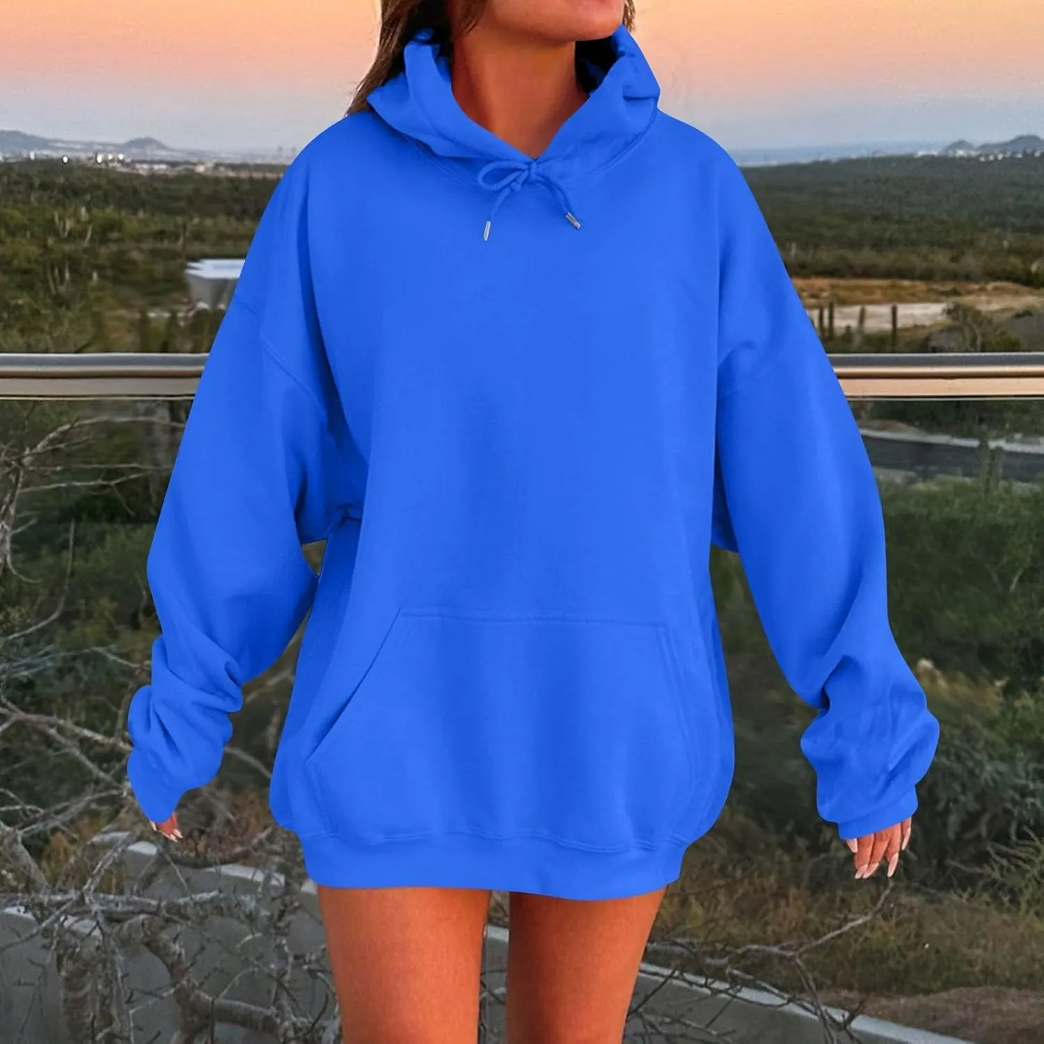 Womens Oversized Hoodies Sweatshirts Fleece Pullover Tops Sweaters Casual Comfy Fall Fashion Outfits Clothes 2024