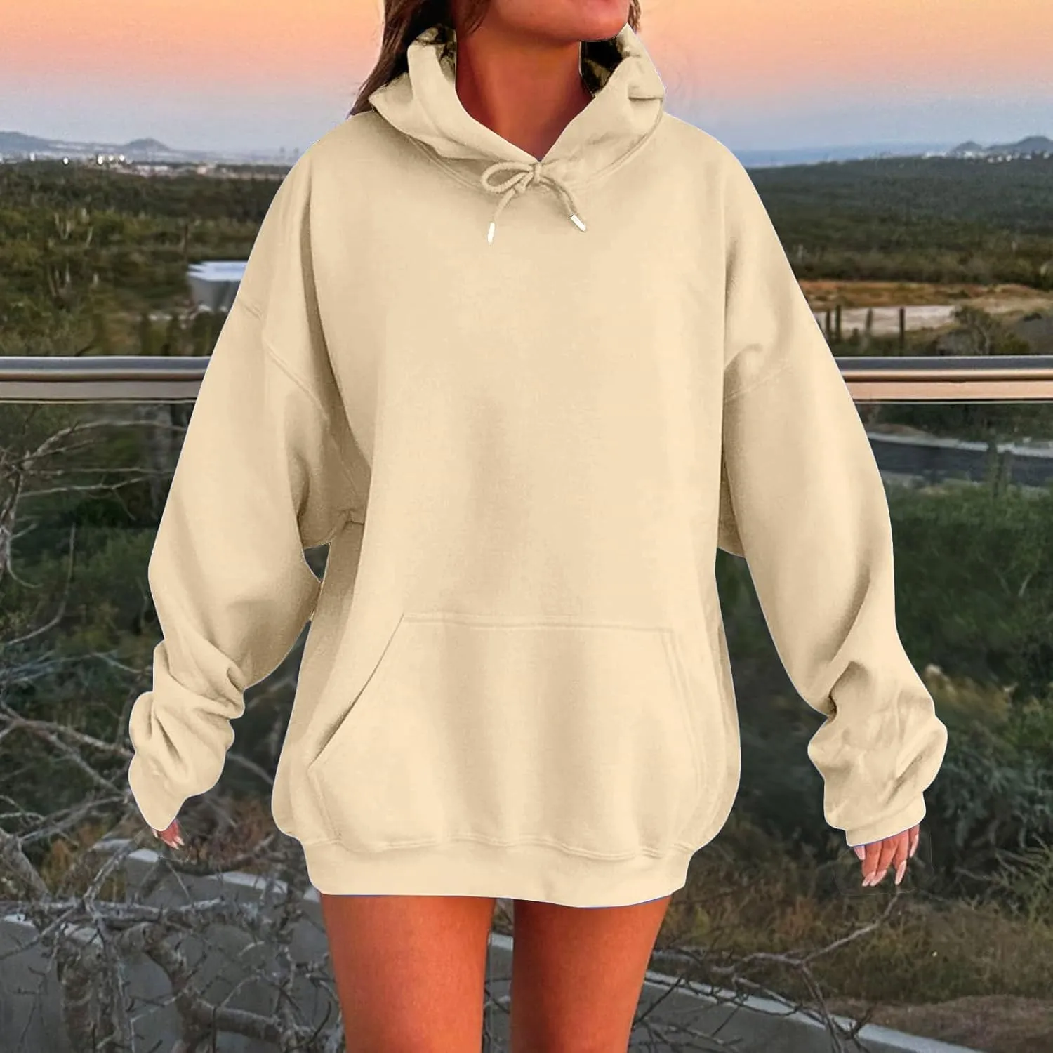 Womens Oversized Hoodies Sweatshirts Fleece Pullover Tops Sweaters Casual Comfy Fall Fashion Outfits Clothes 2024