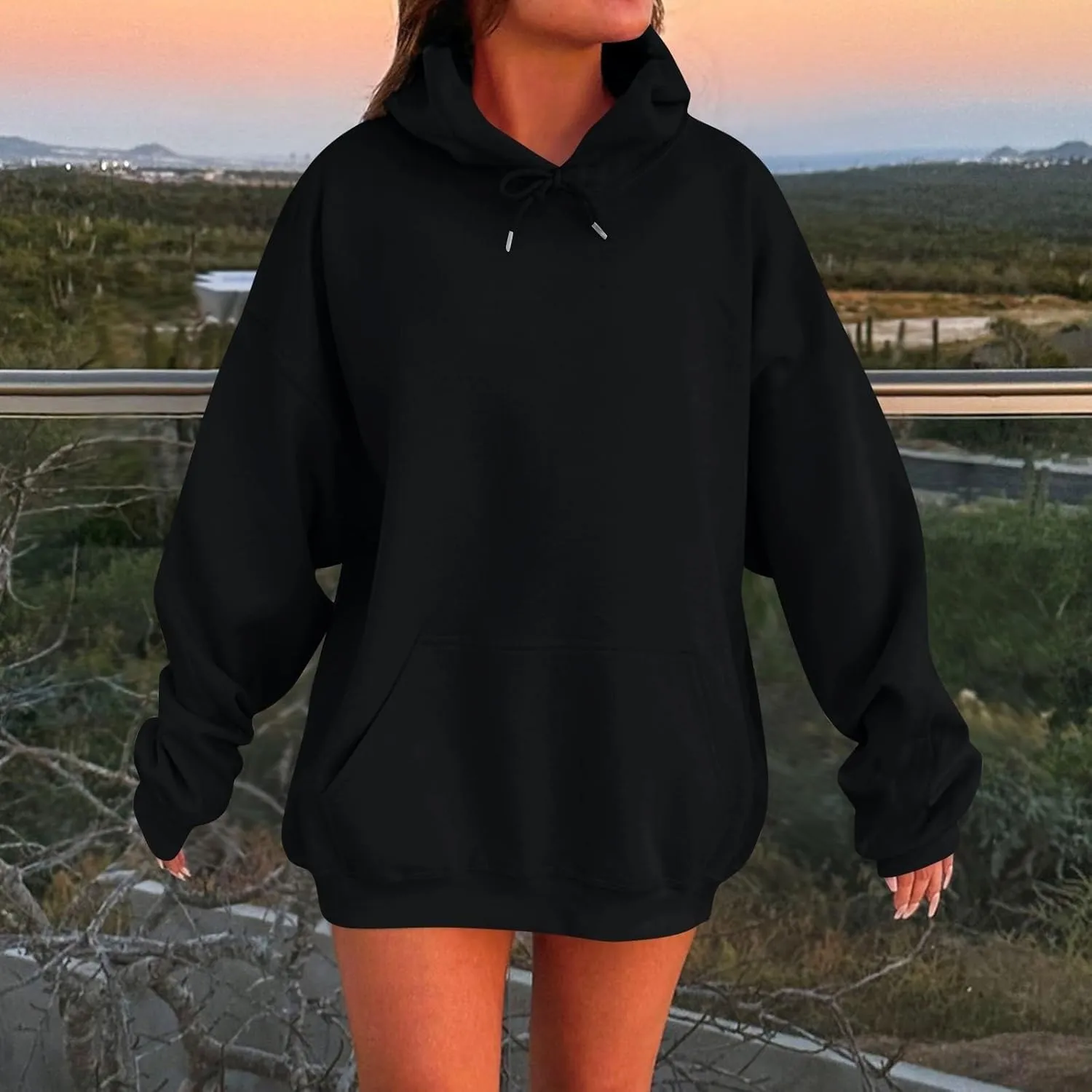 Womens Oversized Hoodies Sweatshirts Fleece Pullover Tops Sweaters Casual Comfy Fall Fashion Outfits Clothes 2024