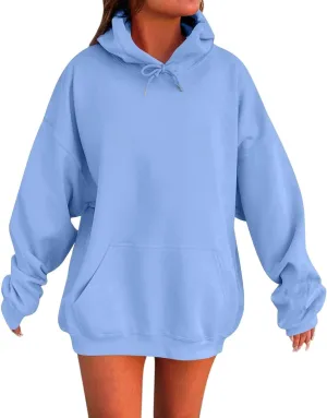Womens Oversized Hoodies Sweatshirts Fleece Pullover Tops Sweaters Casual Comfy Fall Fashion Outfits Clothes 2024