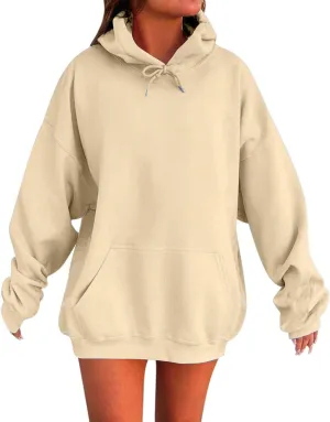 Womens Oversized Hoodies Sweatshirts Fleece Pullover Tops Sweaters Casual Comfy Fall Fashion Outfits Clothes 2024