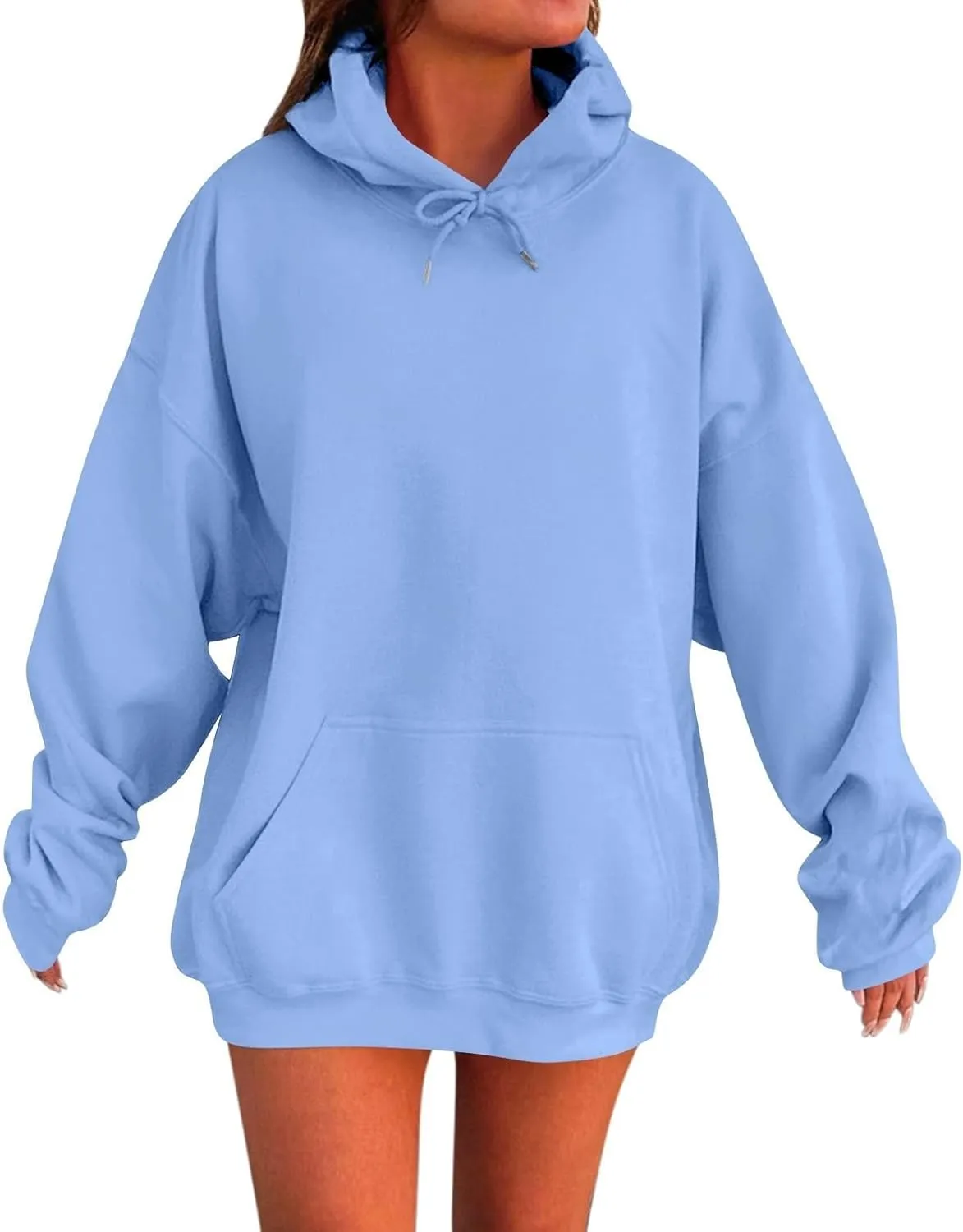 Womens Oversized Hoodies Sweatshirts Fleece Pullover Tops Sweaters Casual Comfy Fall Fashion Outfits Clothes 2024