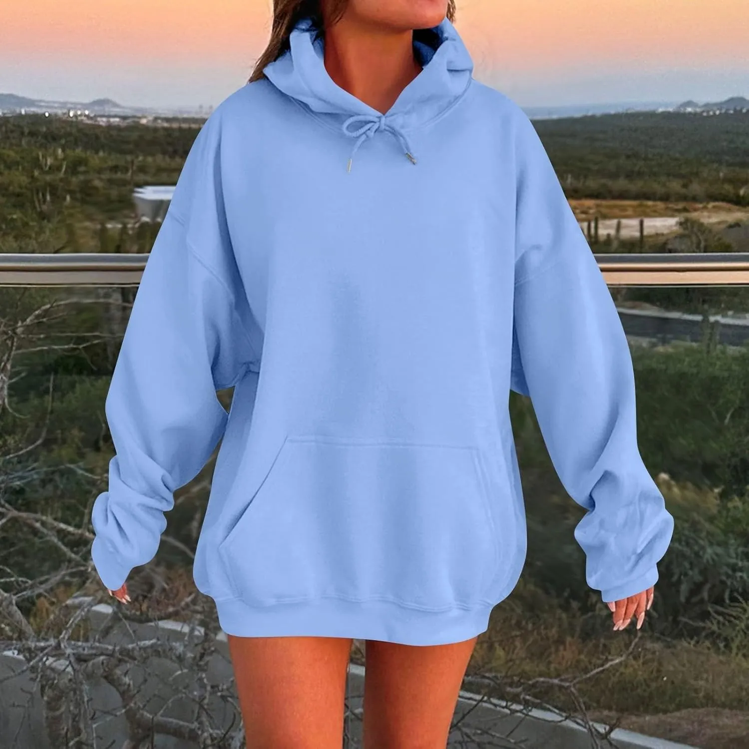 Womens Oversized Hoodies Sweatshirts Fleece Pullover Tops Sweaters Casual Comfy Fall Fashion Outfits Clothes 2024
