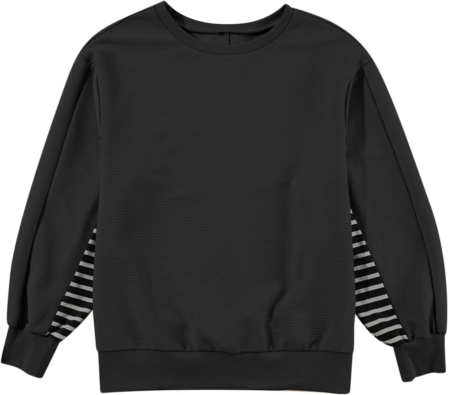 Women's Oversized Sweatshirts Trendy Long Sleeve Crew Neck Corduroy Pullover Tops Loose Comfy Fall Outfits 2024