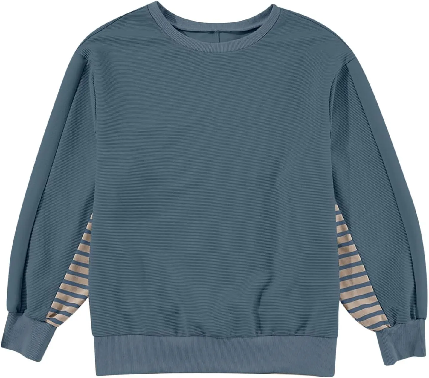 Women's Oversized Sweatshirts Trendy Long Sleeve Crew Neck Corduroy Pullover Tops Loose Comfy Fall Outfits 2024