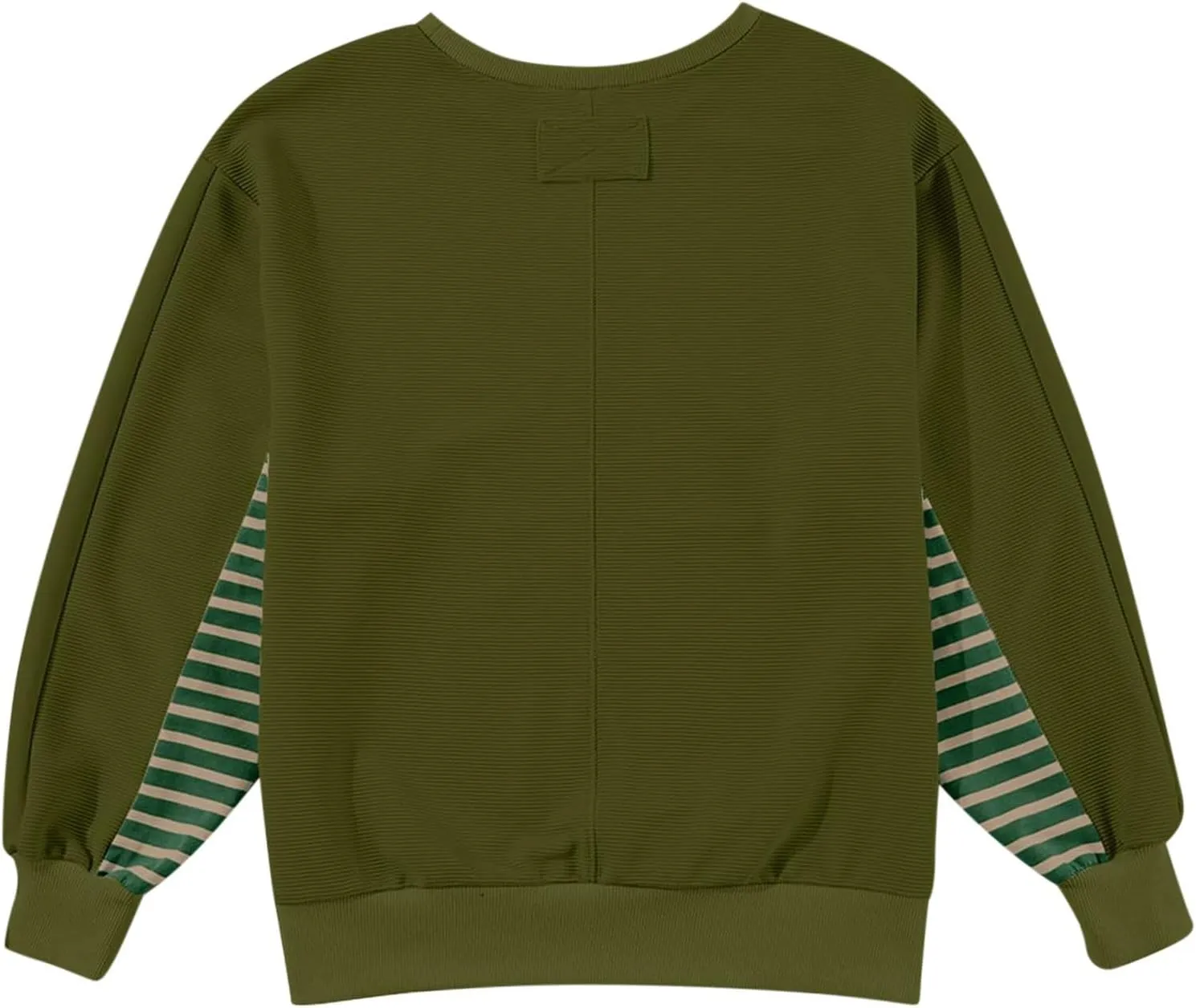 Women's Oversized Sweatshirts Trendy Long Sleeve Crew Neck Corduroy Pullover Tops Loose Comfy Fall Outfits 2024
