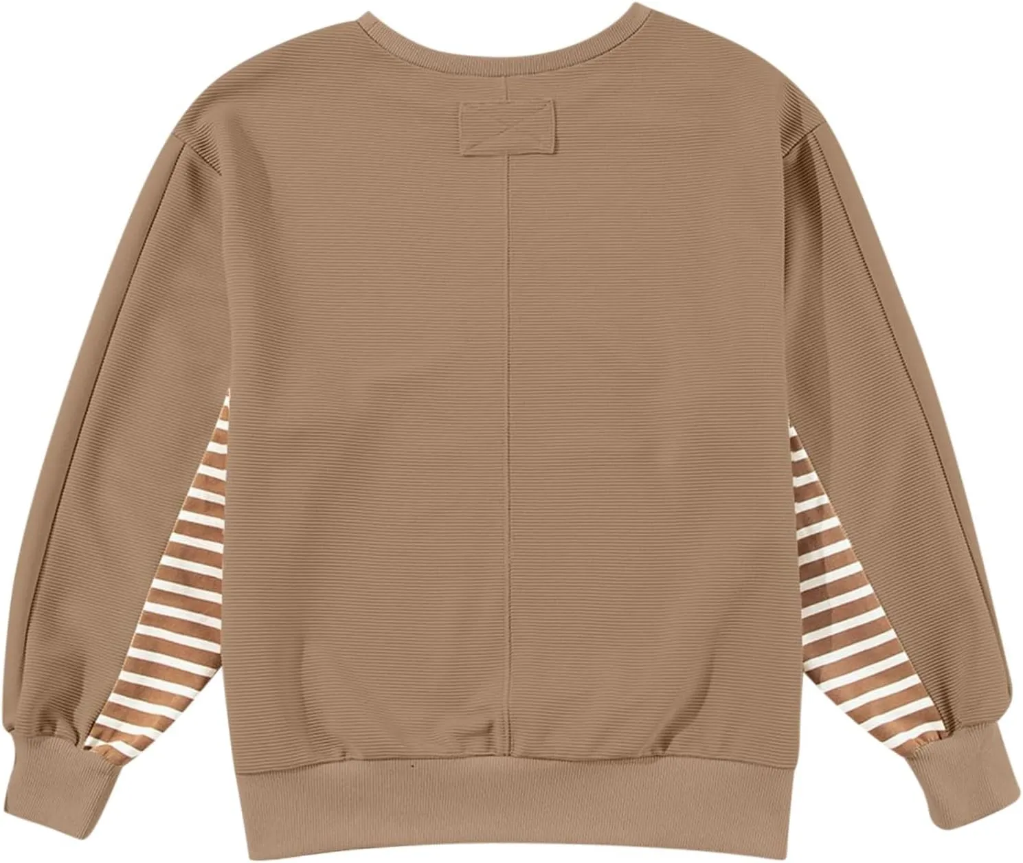 Women's Oversized Sweatshirts Trendy Long Sleeve Crew Neck Corduroy Pullover Tops Loose Comfy Fall Outfits 2024