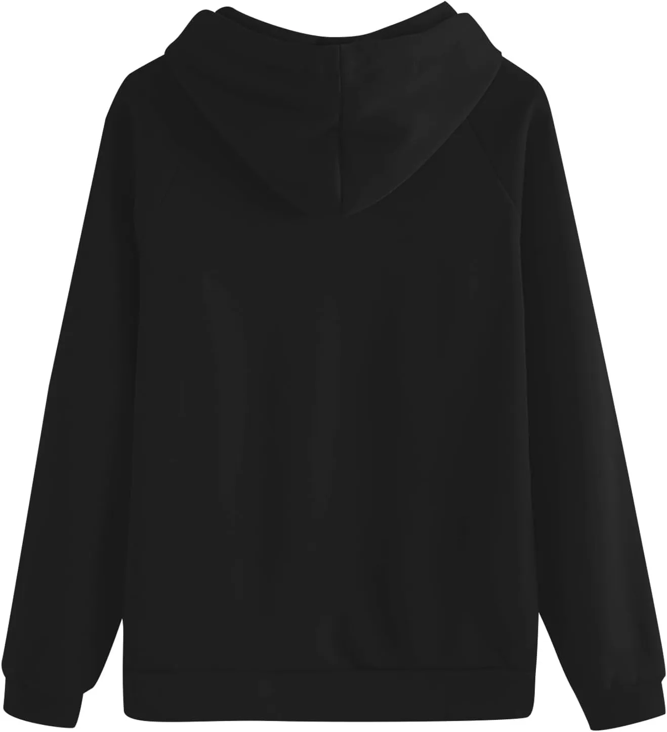 Womens Plain Winter Hoodies Oversized Casual Sweatshirt with Pocket Long Sleeve Hooded Sweater Basic Comfy Pullover