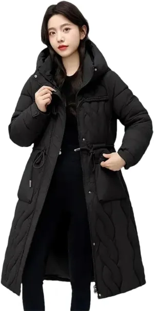 Women's Puffer Jacket Loose Cotton Padded Coats Hooded Parkas Thick Warm Wadded Jackets