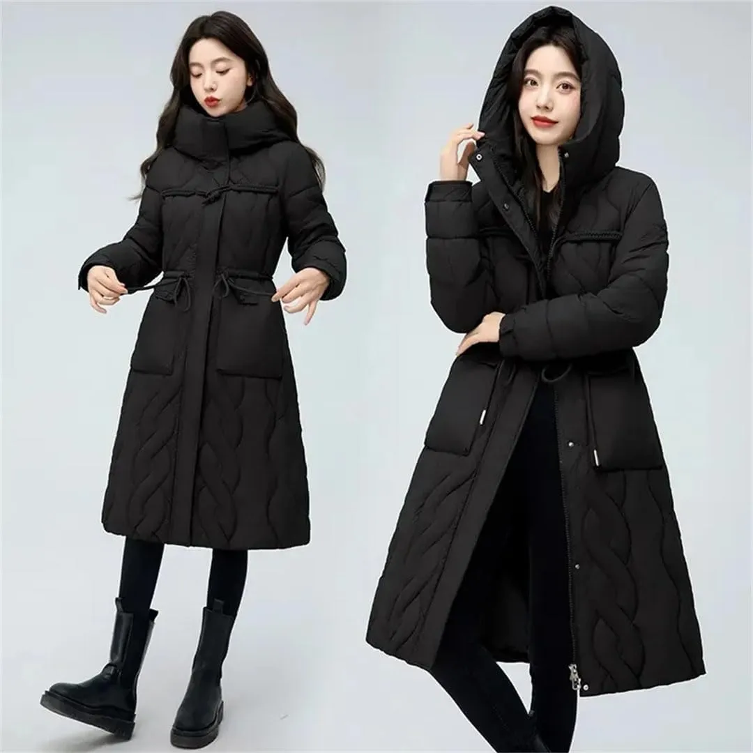 Women's Puffer Jacket Loose Cotton Padded Coats Hooded Parkas Thick Warm Wadded Jackets