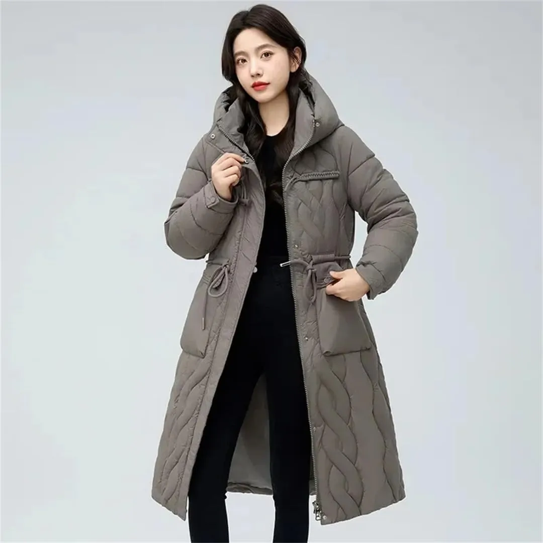 Women's Puffer Jacket Loose Cotton Padded Coats Hooded Parkas Thick Warm Wadded Jackets