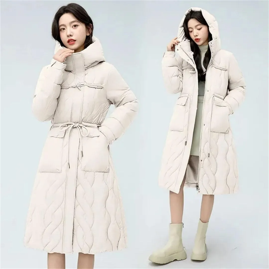 Women's Puffer Jacket Loose Cotton Padded Coats Hooded Parkas Thick Warm Wadded Jackets