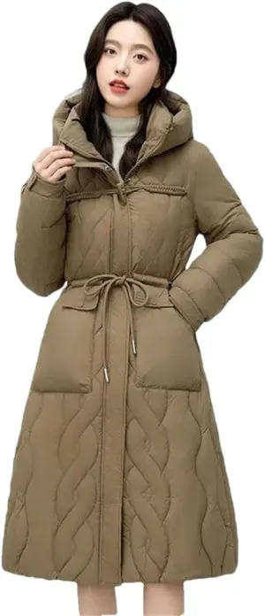 Women's Puffer Jacket Loose Cotton Padded Coats Hooded Parkas Thick Warm Wadded Jackets
