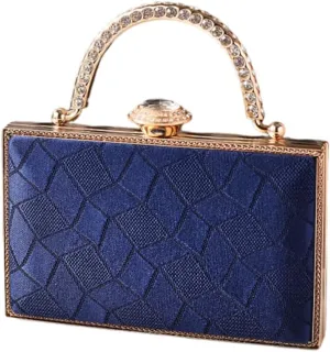 Women's Rhinestones Evening Clutch Bag with Chain Shoulder Crosbody Purse for Fashion Looks and Social Gatherings