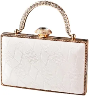 Women's Rhinestones Evening Clutch Bag with Chain Shoulder Crosbody Purse for Fashion Looks and Social Gatherings
