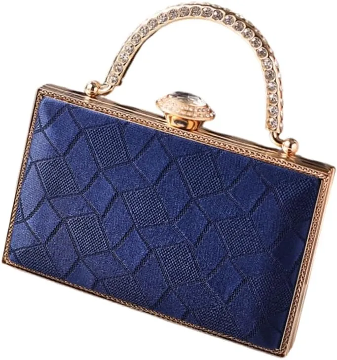 Women's Rhinestones Evening Clutch Bag with Chain Shoulder Crosbody Purse for Fashion Looks and Social Gatherings