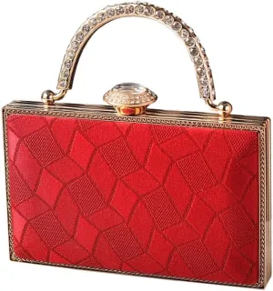 Women's Rhinestones Evening Clutch Bag with Chain Shoulder Crosbody Purse for Fashion Looks and Social Gatherings