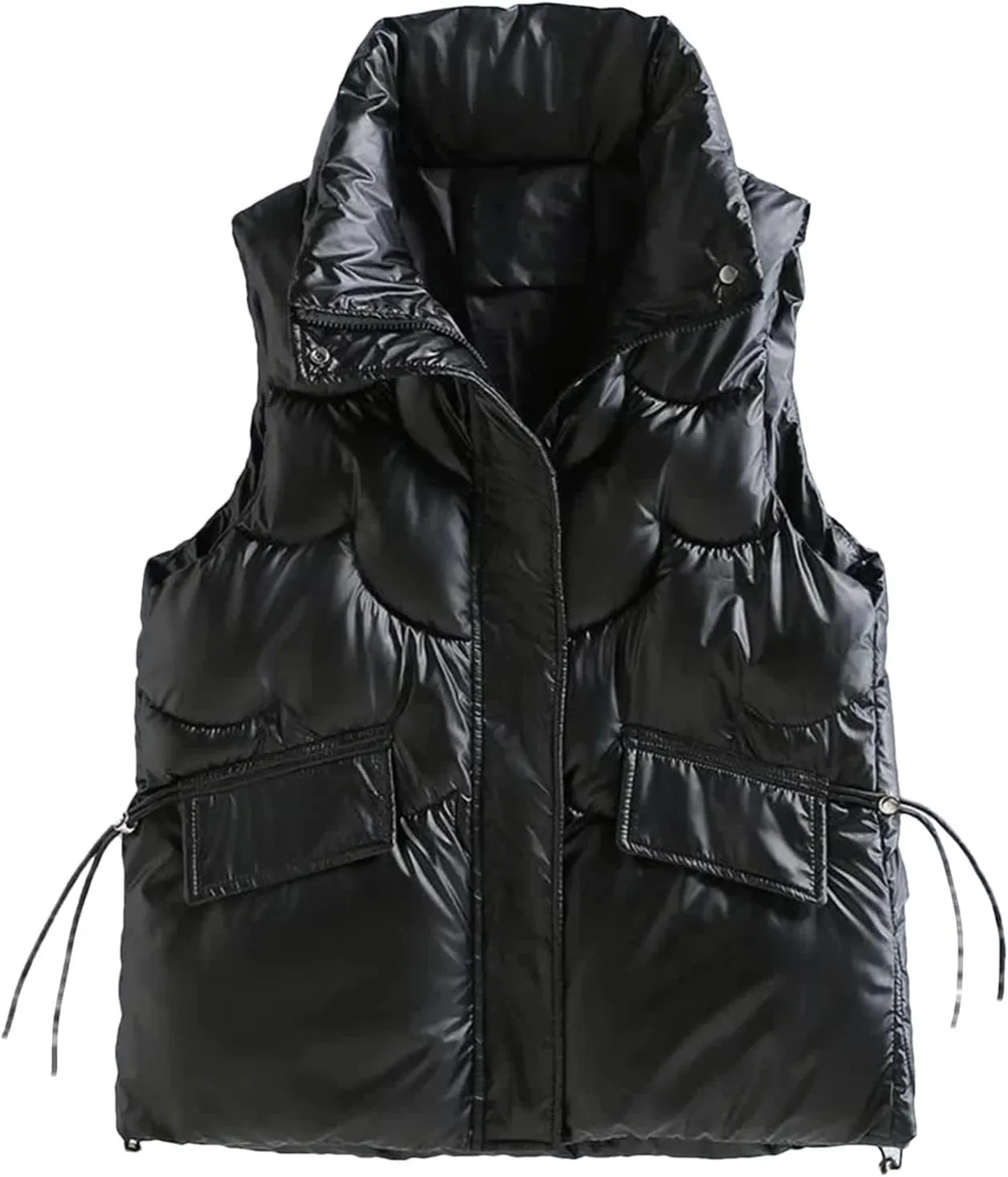 Women's Winter Vests - Cotton Padded Sleeveless Waistcoat Student Short Jacket